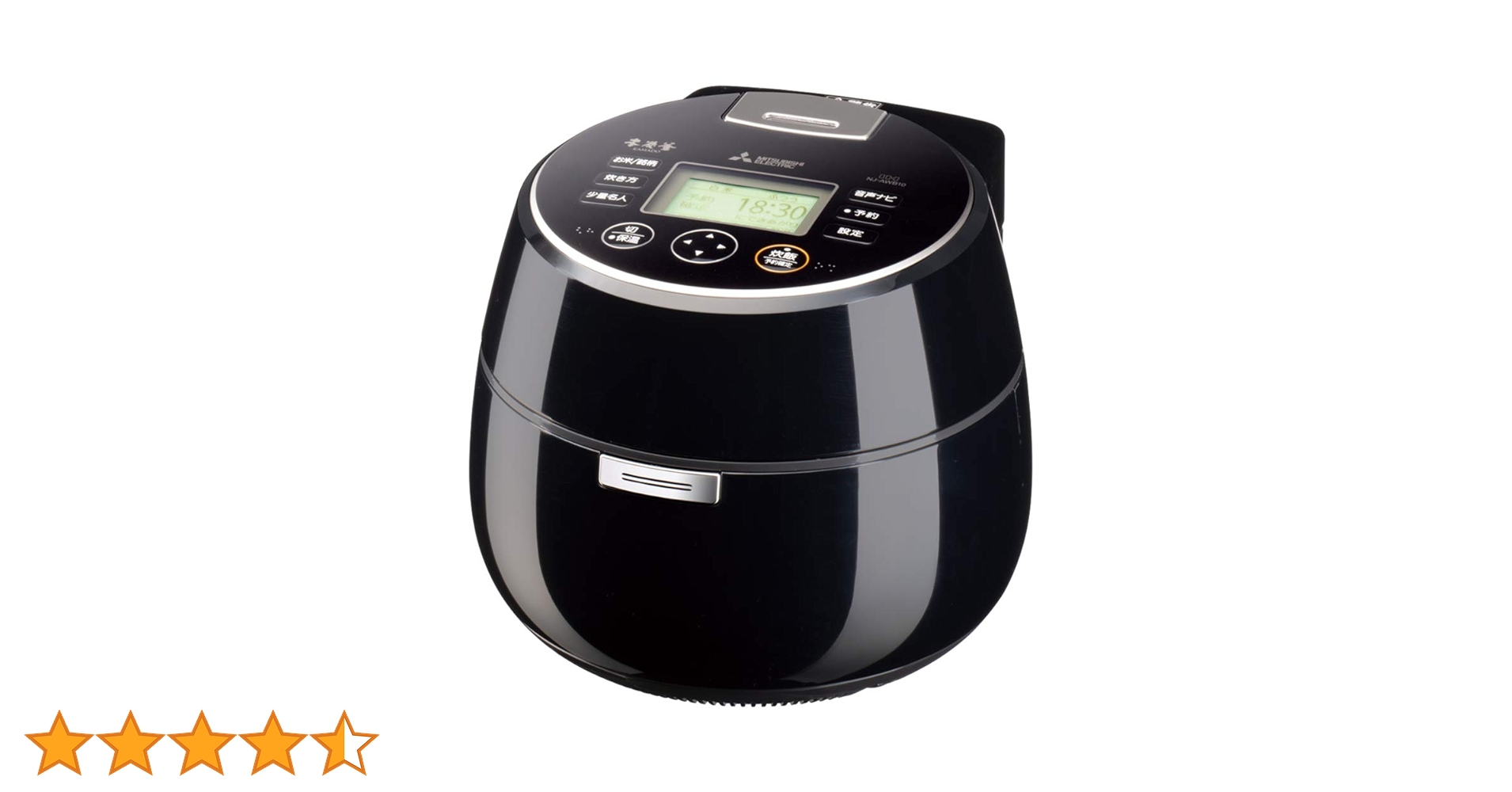 Amazon | NJ-AWB10-B 黒曜 本炭釜 KAMADO | 三菱電機(MITSUBISHI